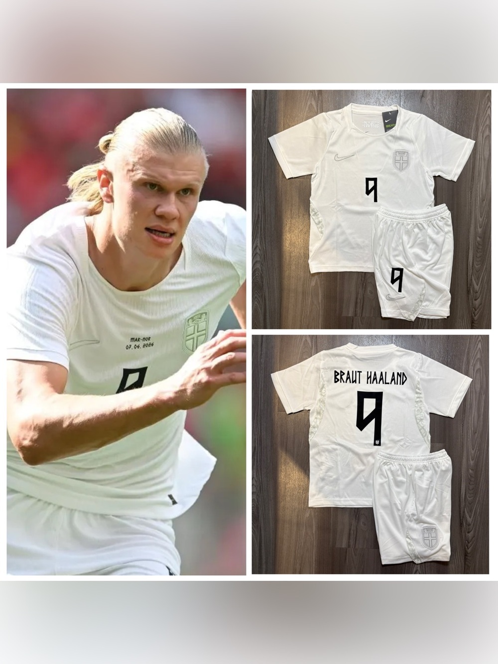 ERLING HAALAND #9 Norway 2026 Third Jersey Kids Kit